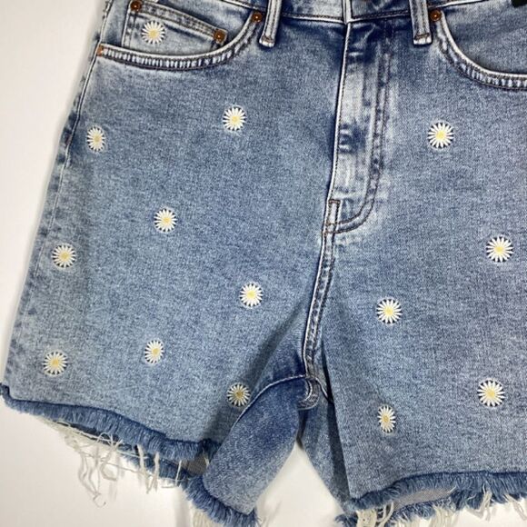 Mavi Millie Floral Detail Denim Shorts Size‎ 26 - Picture 11 of 11